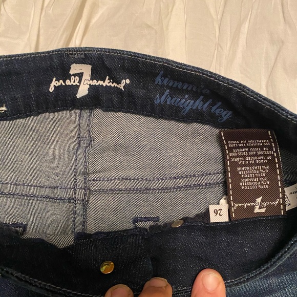 Seven for all Mankind Womens Jeans Size 26 Boot Cu - Picture 4 of 6